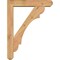 Ekena Millwork Olympic Craftsman Smooth Bracket w/ Offset Brace, Western Red Cedar, 5 1/2"W x 26"D x 34"H BKT0604X26X34OLY04SWR - alternate 3